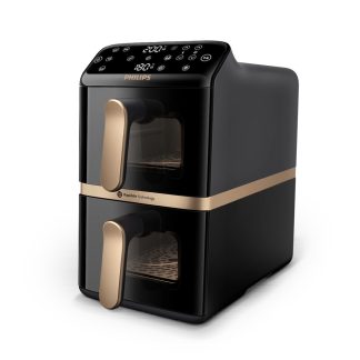 Philips NA46270 DUAL friteza na vrući zrak 10L crna zlatna